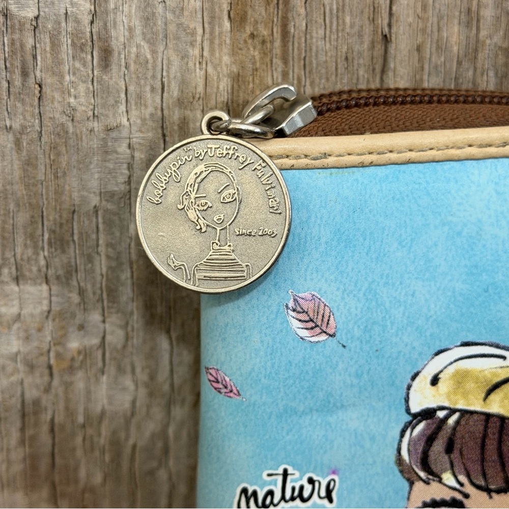 Jeffrey Fulvimari Nature Girl Bobbypin Wallet Zip/Snap - Picture 2 of 11